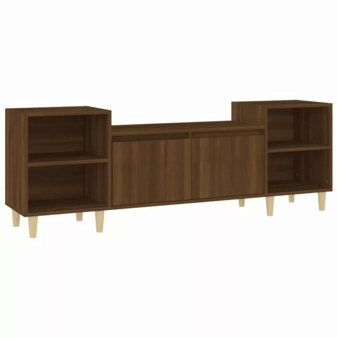 furnicato TV-Schrank Braun Eichen-Optik 160x35x55 cm Holzwerkstoff (1-St) günstig online kaufen