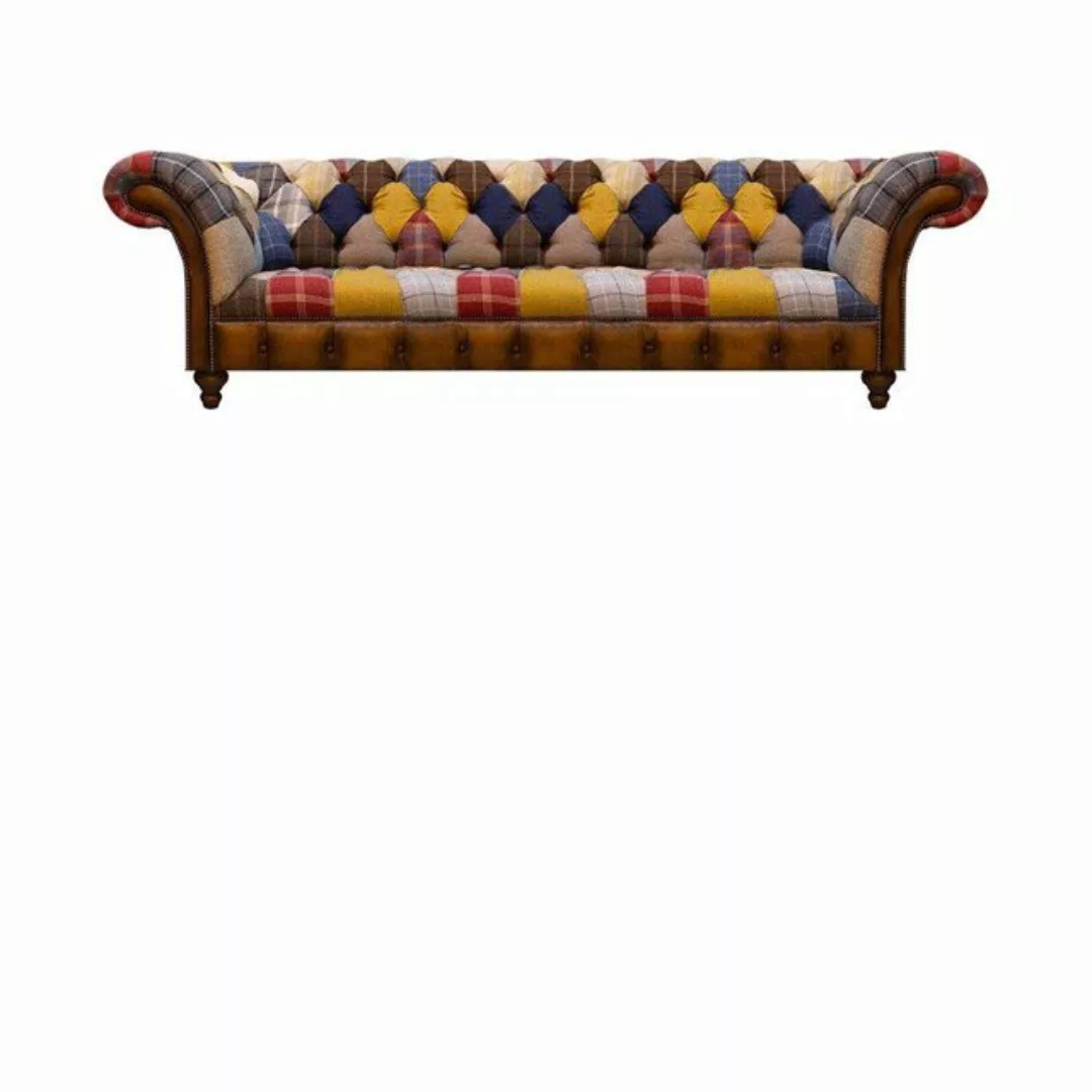 JVmoebel Chesterfield-Sofa Wohnzimmer 2tlg Sofas Set Sofagarnitur Sessel Po günstig online kaufen