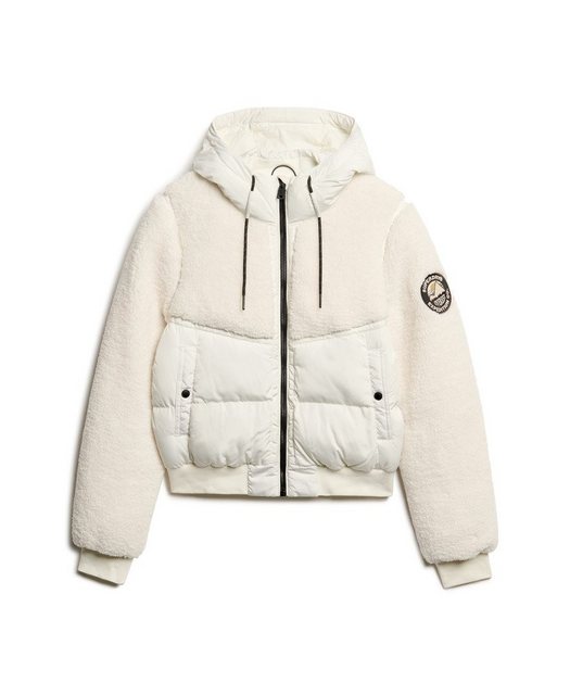 Superdry Fleecejacke EVEREST BOMBER HYBRID JACKET Off White günstig online kaufen