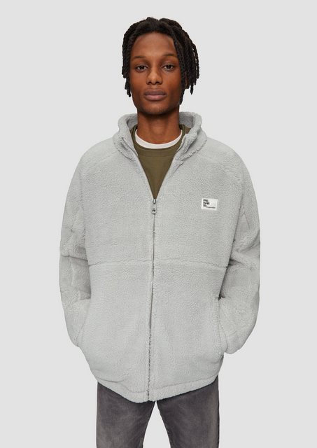 QS Sweatshirt Fleecejacke aus Teddy-Plüsch Teilungsnaht günstig online kaufen