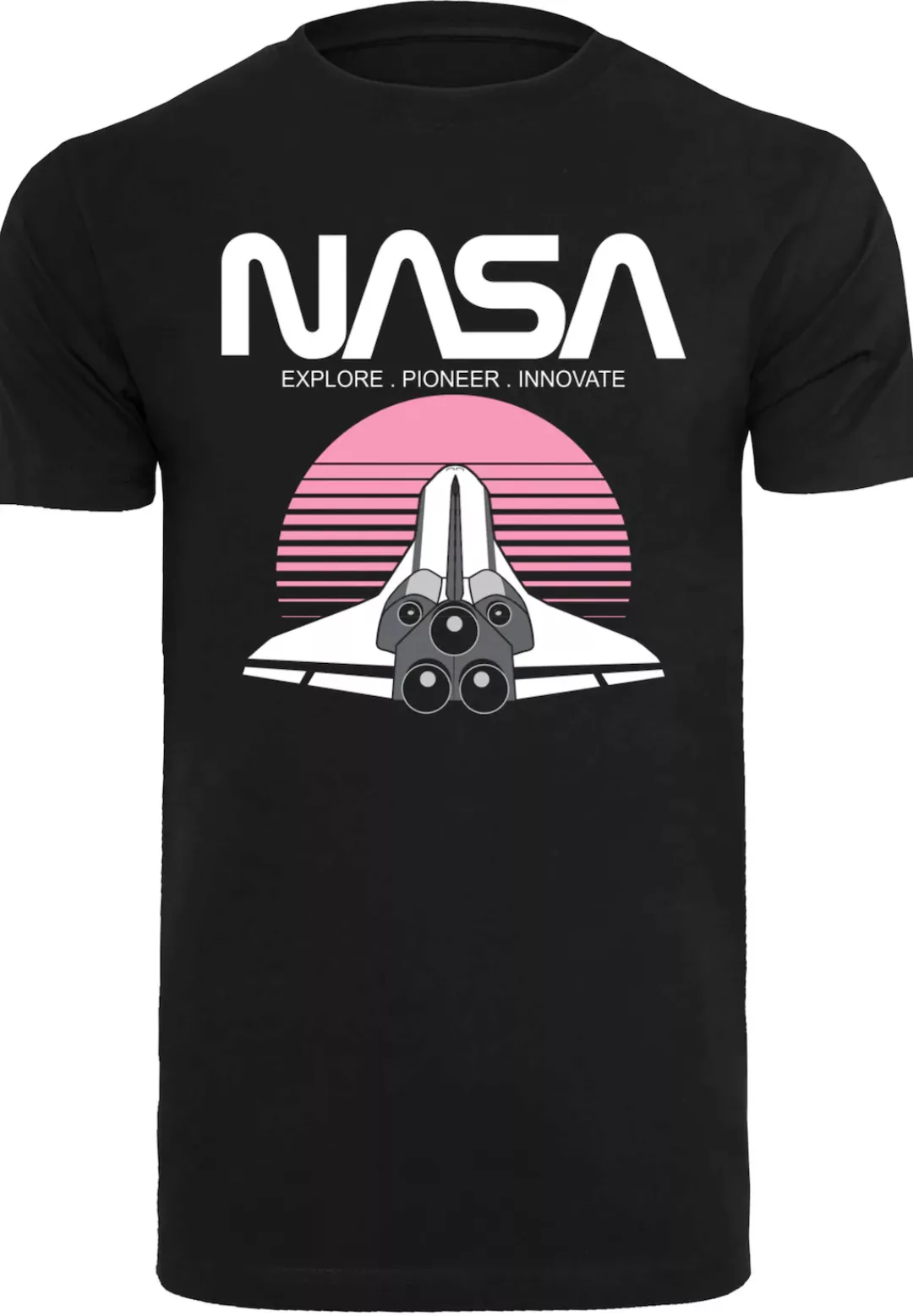 F4NT4STIC T-Shirt "NASA Space Shuttle Sunset", Herren,Premium Merch,Regular günstig online kaufen