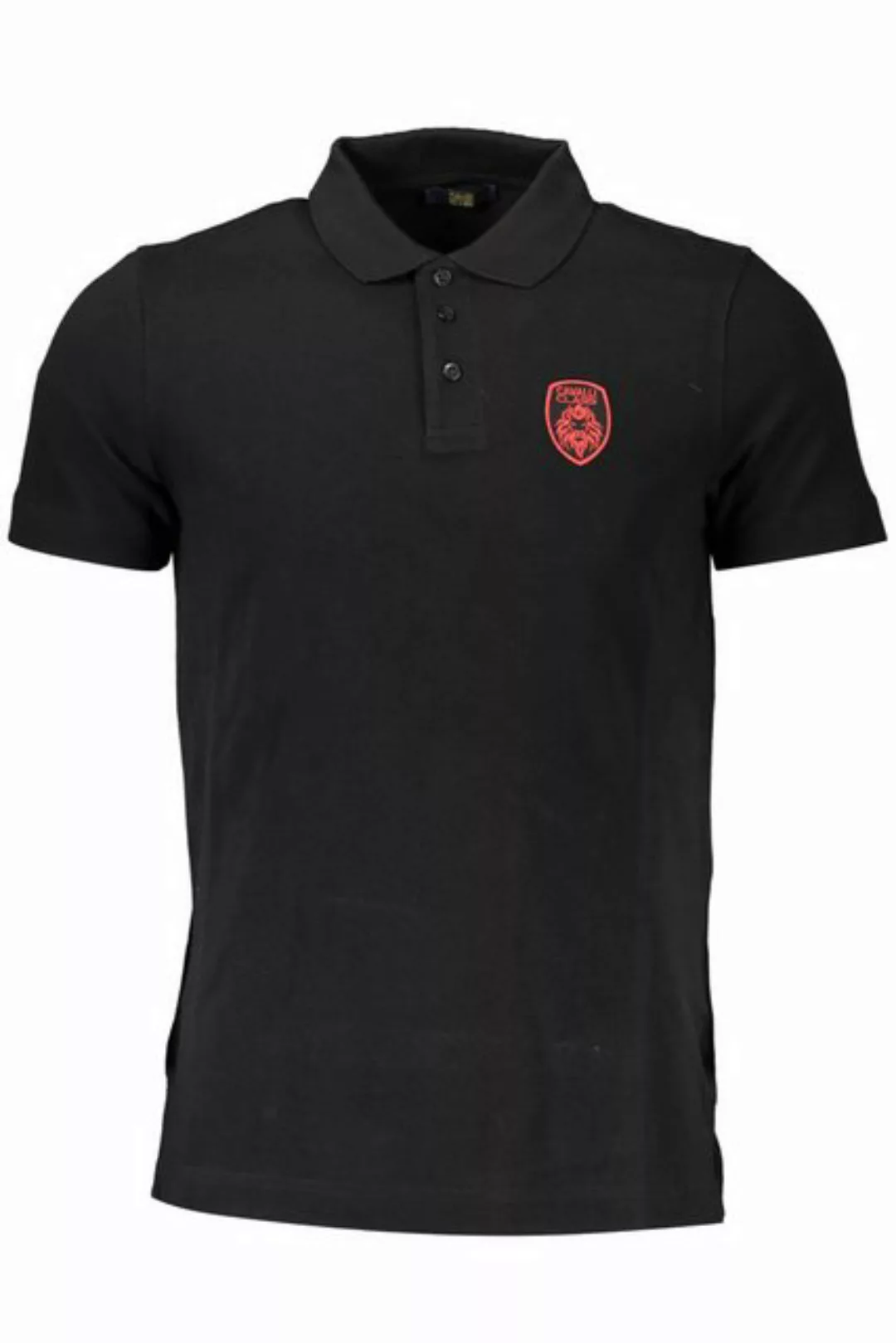 Cavalli Class Poloshirt Elegantes Polohemd für Herren - Schwarz, Kurzarm & günstig online kaufen