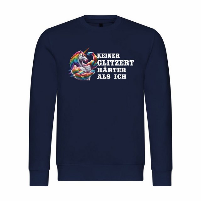 deinshirt Rundhalspullover Herren Pullover Keiner glitzert härter als ich M günstig online kaufen