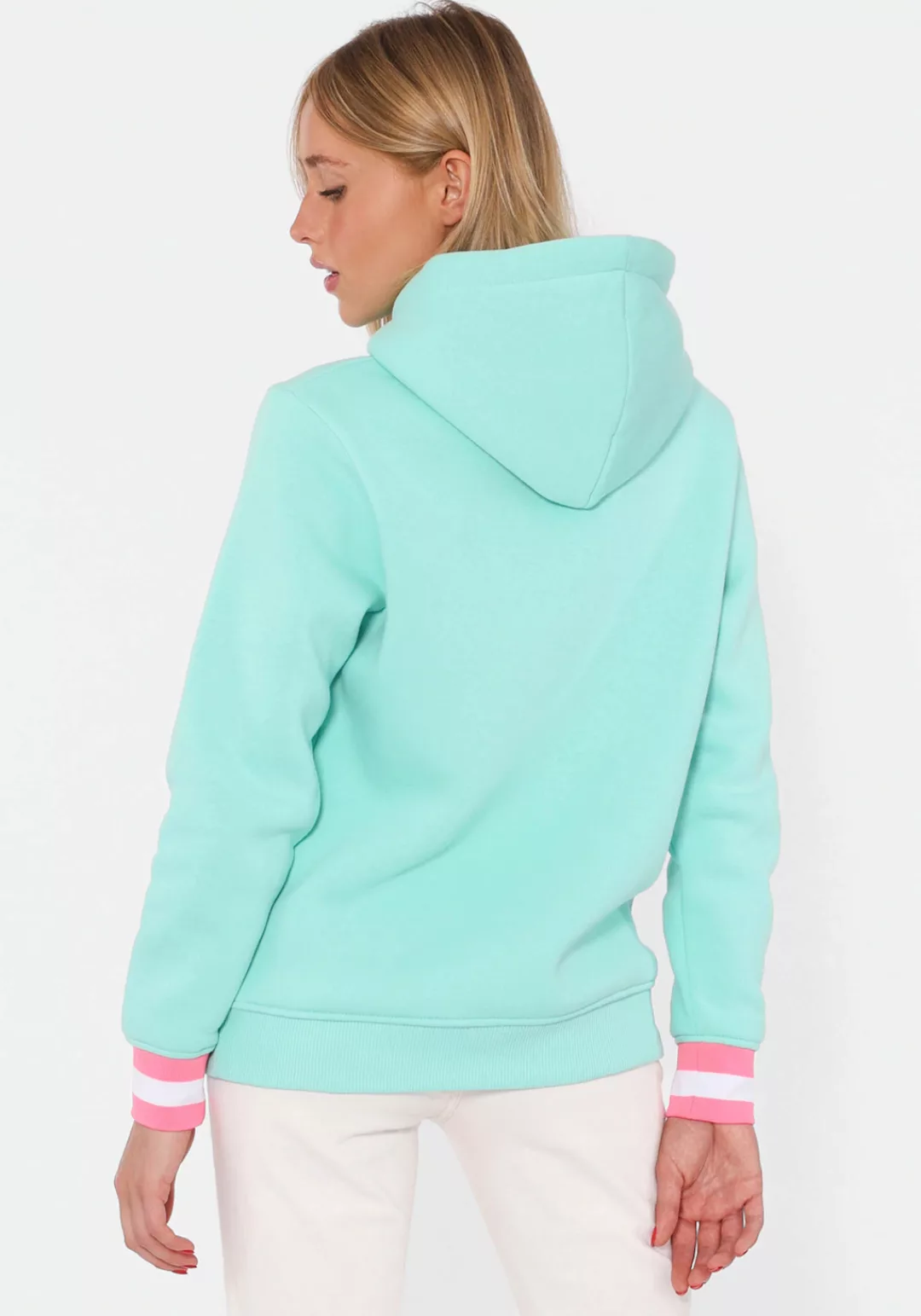 Zwillingsherz Hoodie ""Glücklich am Meer"", mit Pailletten, Kapuze und kont günstig online kaufen