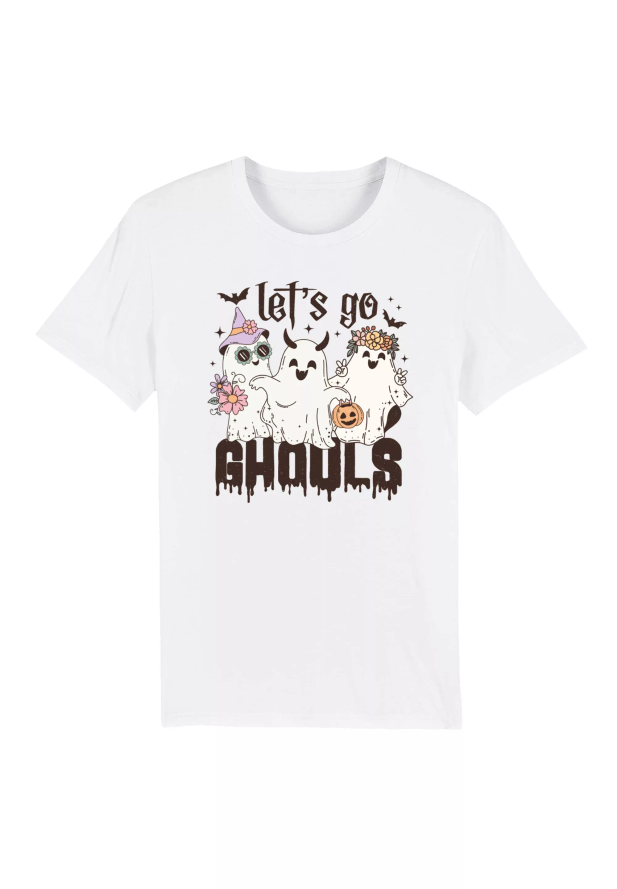 F4NT4STIC T-Shirt "Retro Halloween Let s go ghouls", Premium Qualität, Hall günstig online kaufen