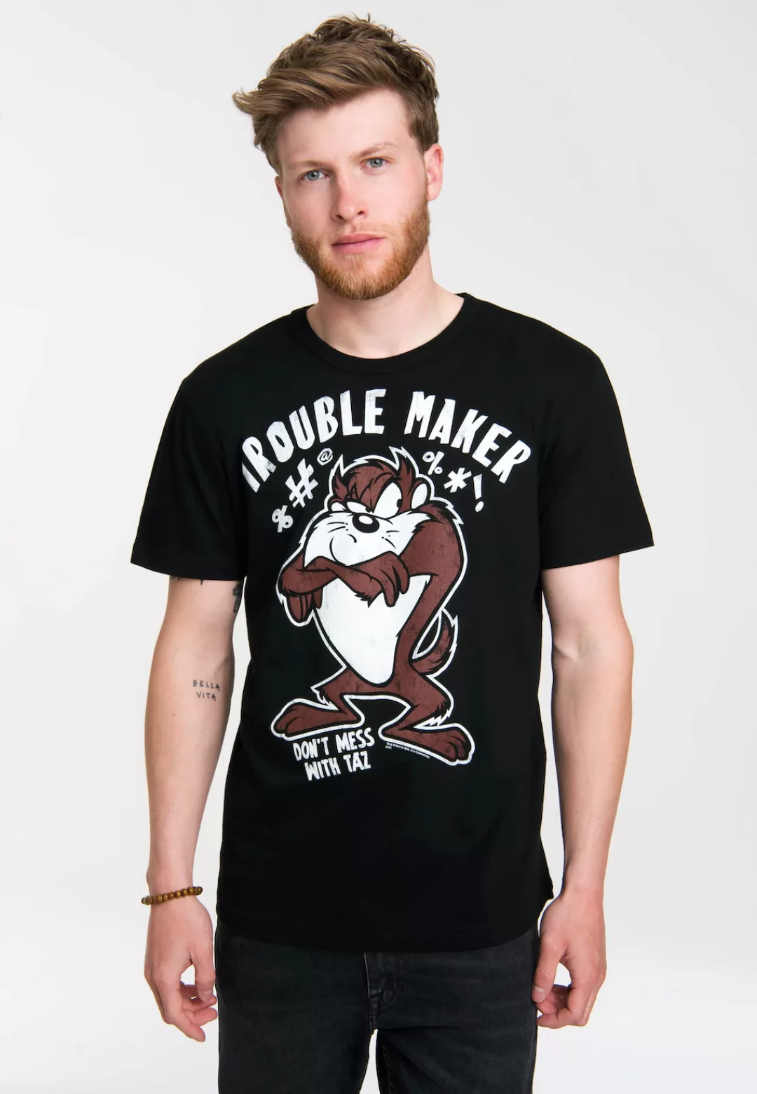 LOGOSHIRT T-Shirt "Tasmanischer Teufel - Looney Tunes", mit tollem Frontpri günstig online kaufen