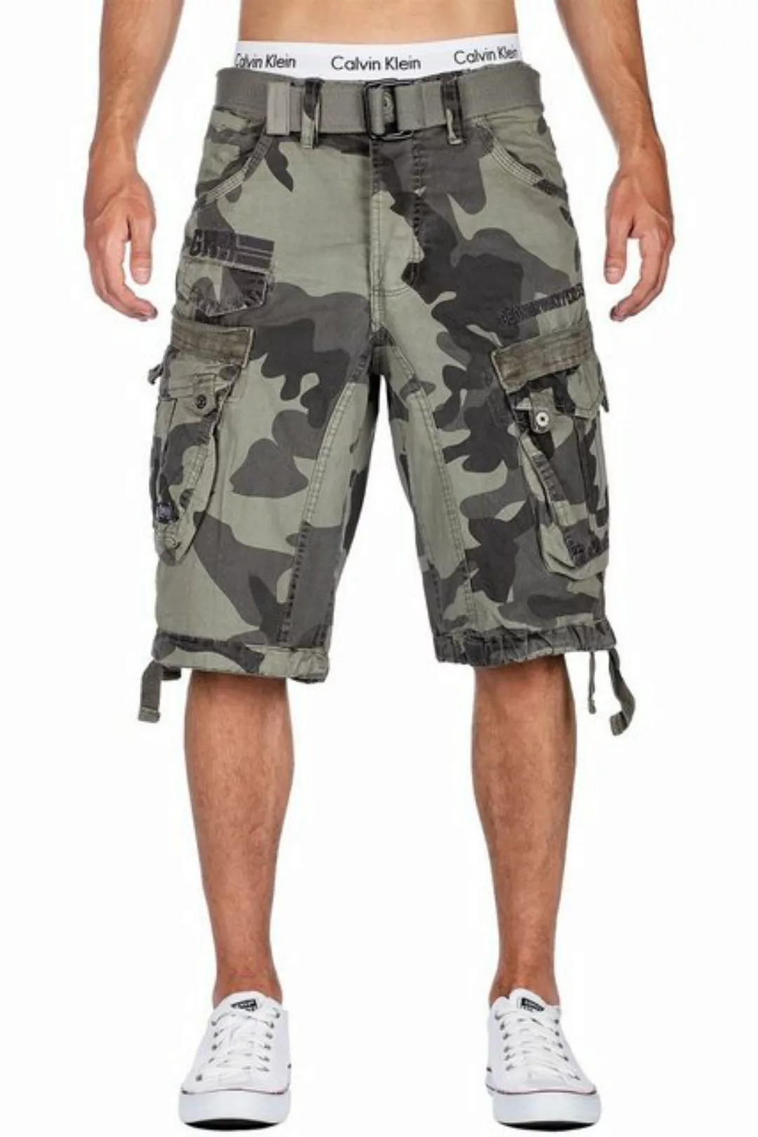 Geographical Norway Cargoshorts Herren kurze Hose bapanoramique Camo Kaki S günstig online kaufen