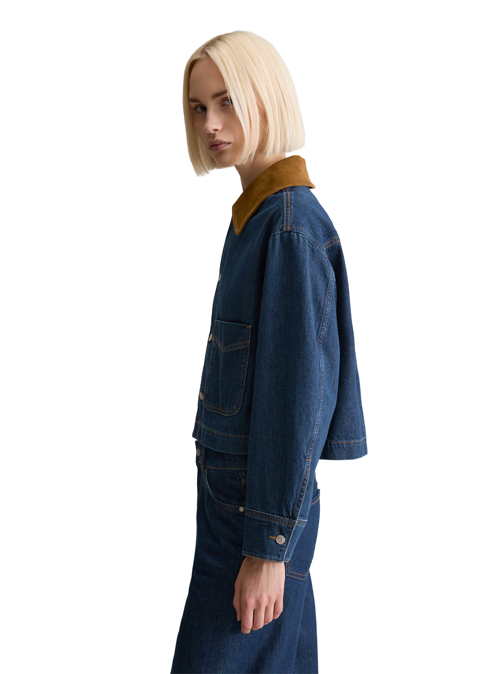 Marc OPolo DENIM Jeansjacke "aus authentischem Rigid Denim", ohne Kapuze günstig online kaufen