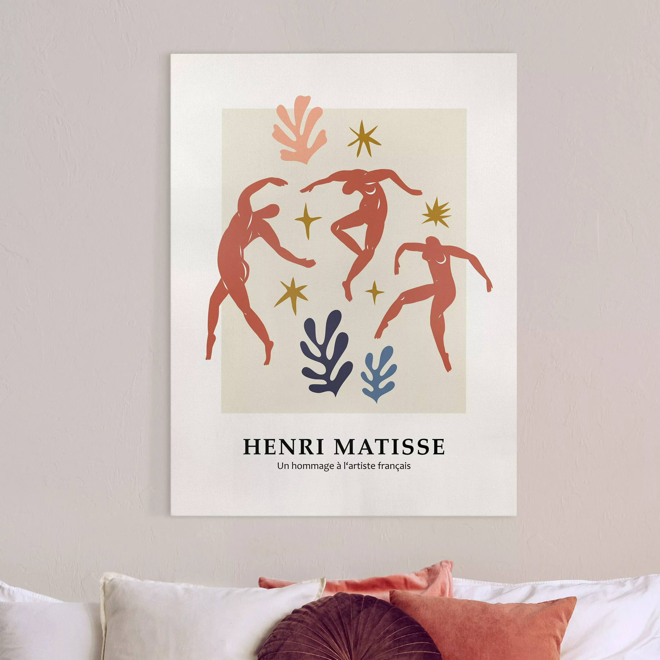 Leinwandbild Matisse Hommage - Freudentanz günstig online kaufen