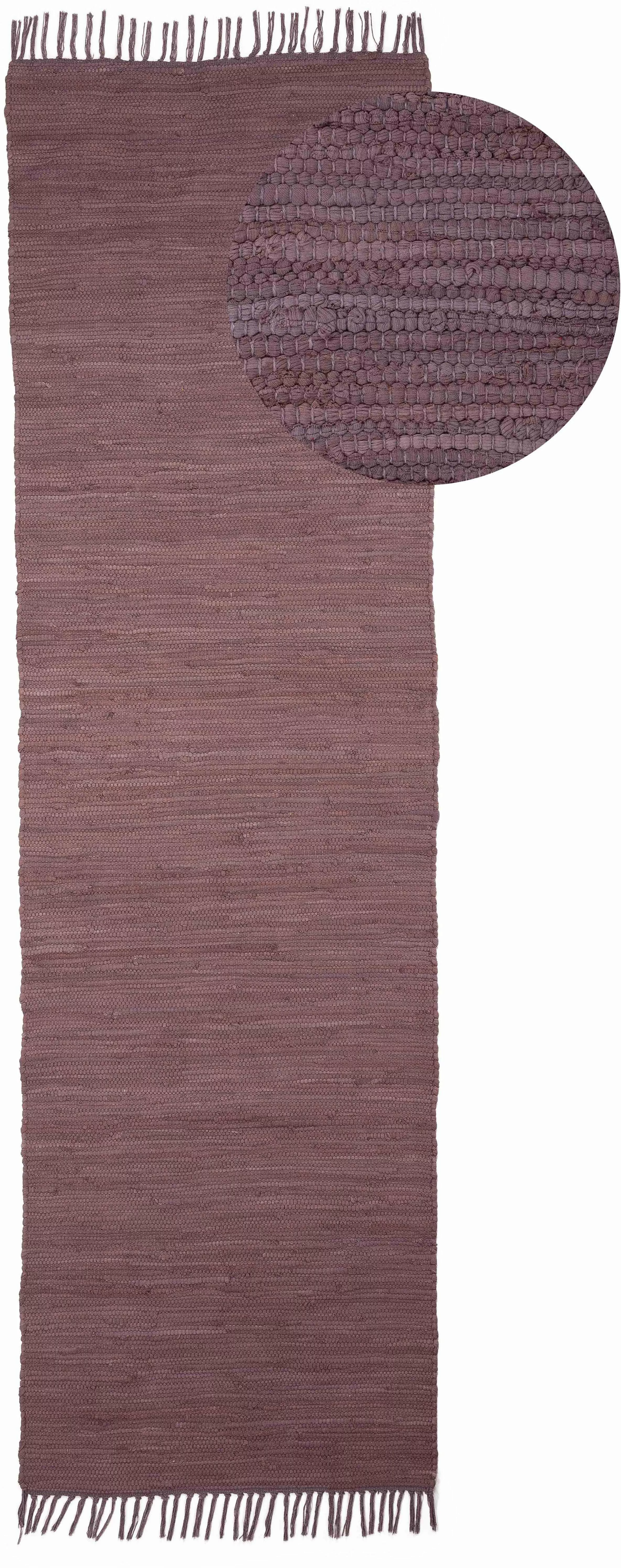 carpetfine Teppich »Kelim Chindi uni, auch als Läufer«, rechteckig, 5 mm Hö günstig online kaufen