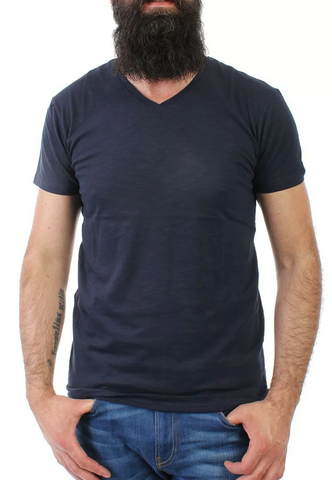Solid T-Shirt Men RONAL Dunkelblau günstig online kaufen