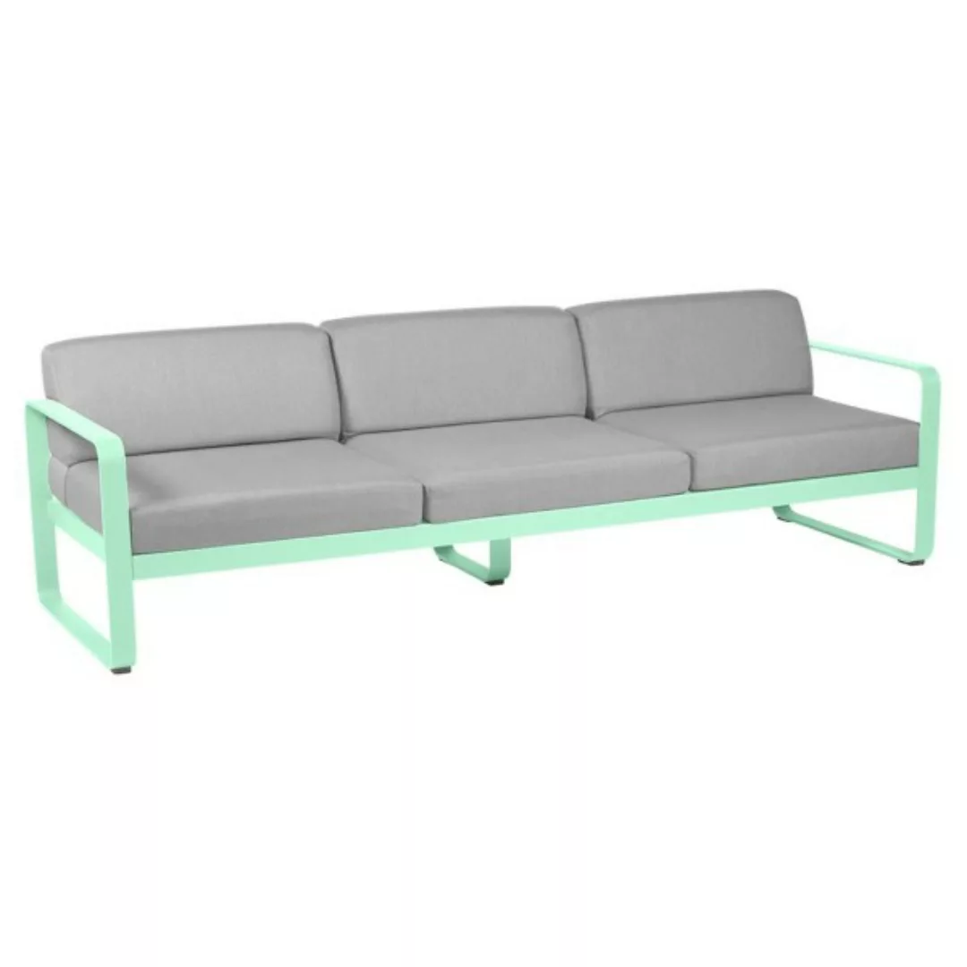 Bellevie 3-Sitzer Lounge-Sofa 83 Opalgrün 79 Flanellgrau günstig online kaufen