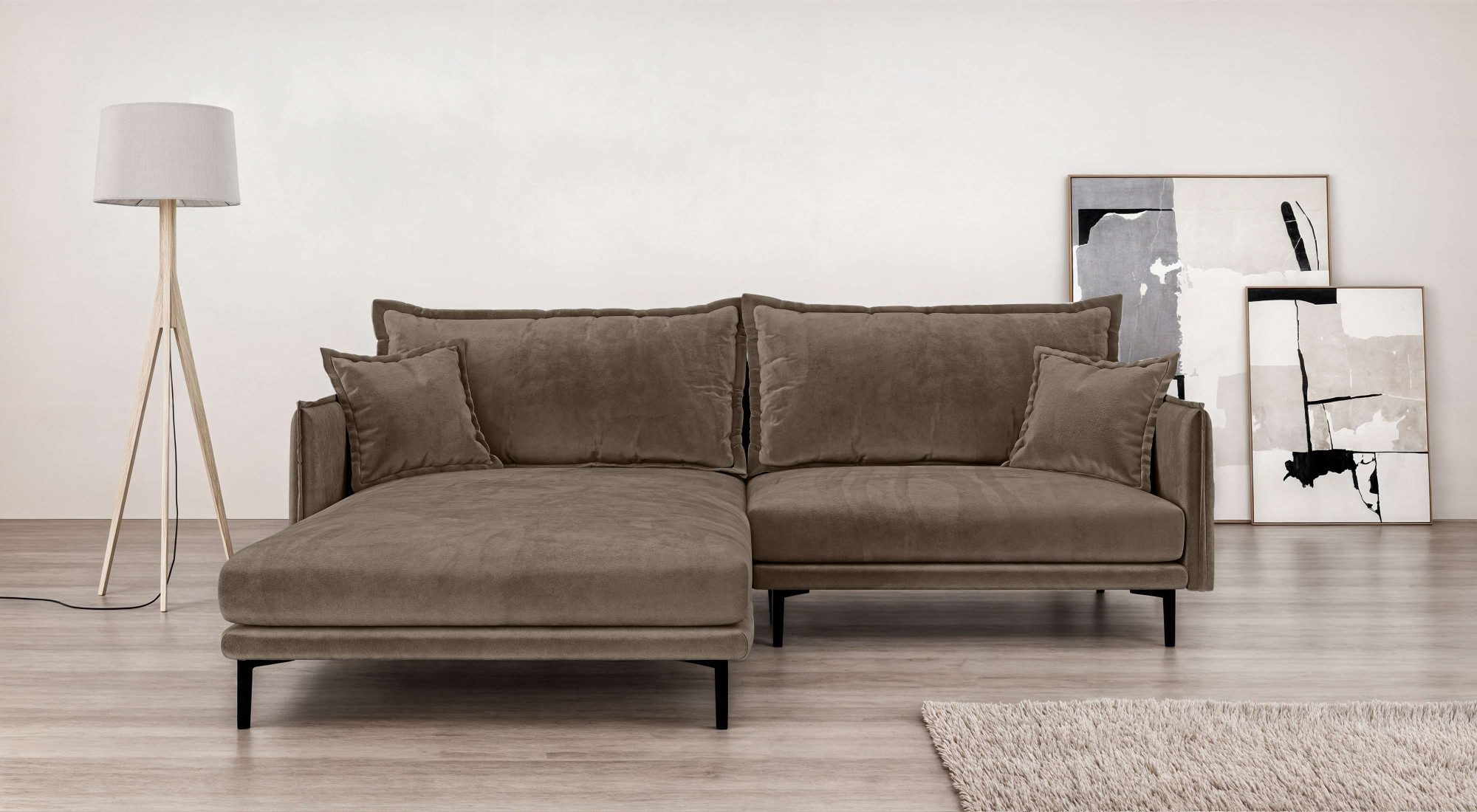 INOSIGN Ecksofa "ALEXANDRIA mit Recamiere rechts oder links bestellbar, mod günstig online kaufen