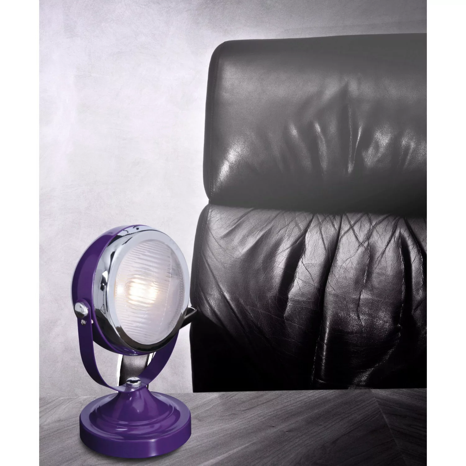 Näve Tischleuchte Carlamp Violett günstig online kaufen