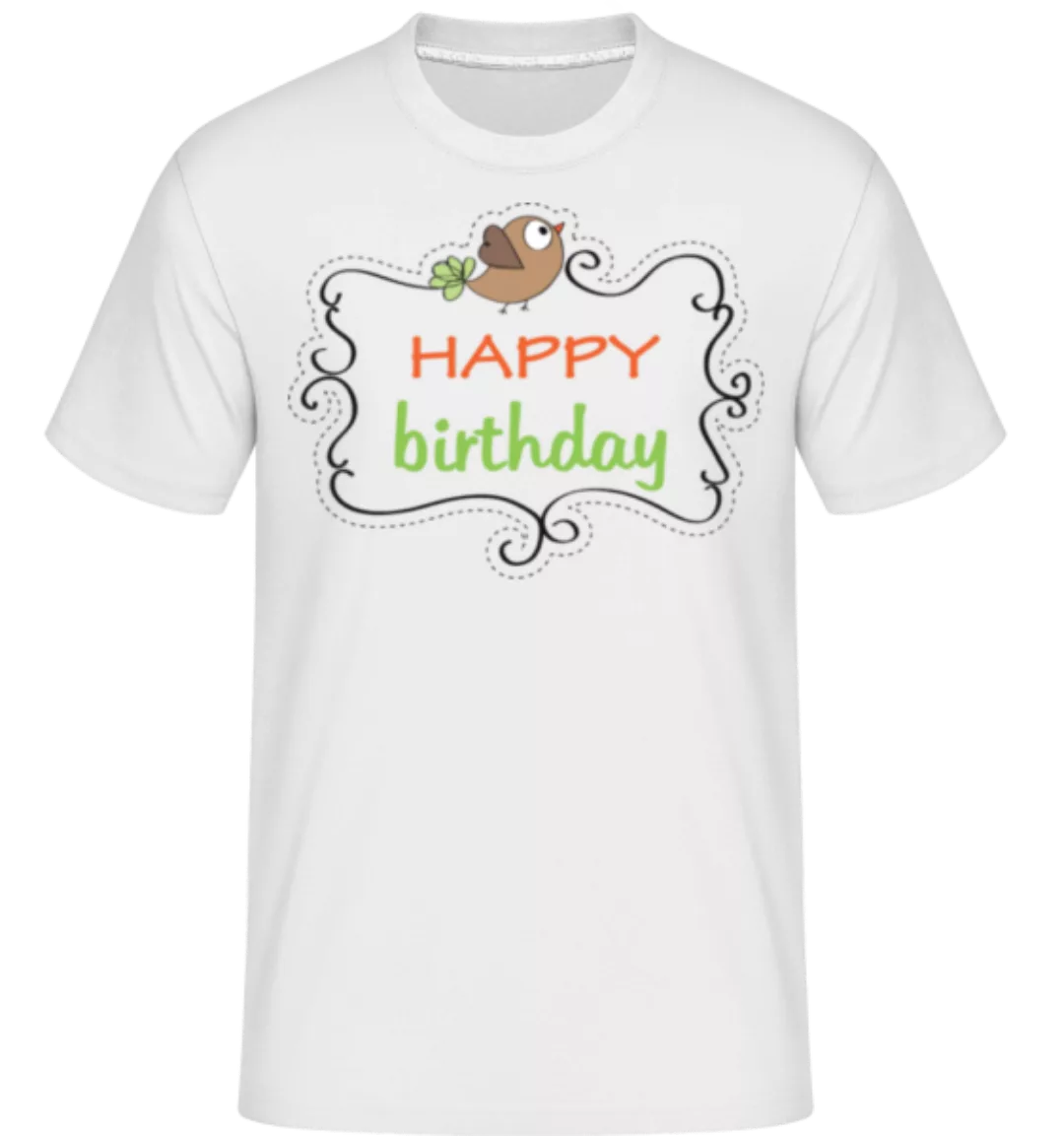 Happy Birthday Vogel · Shirtinator Männer T-Shirt günstig online kaufen