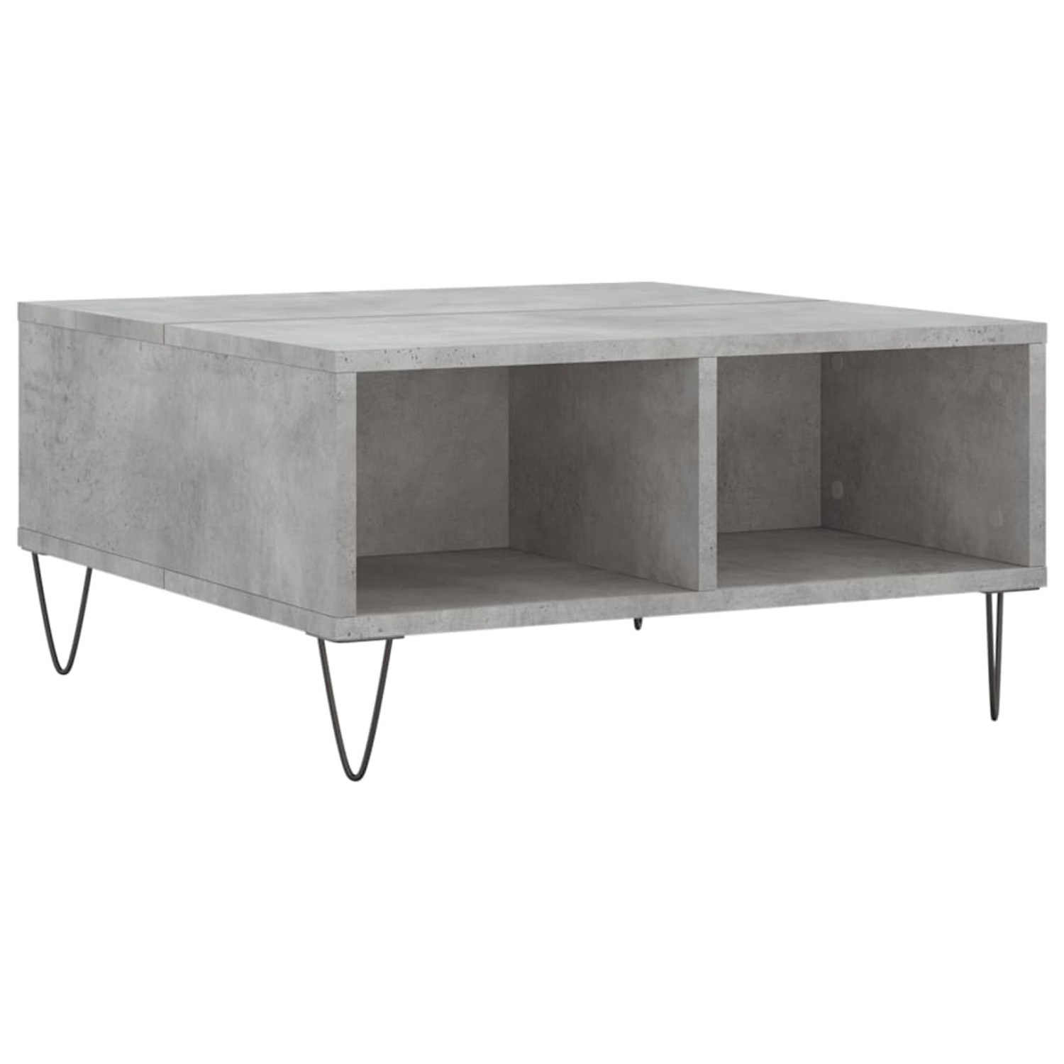 vidaXL Couchtisch Betongrau 60x60x30 cm Holzwerkstoff Modell 2 günstig online kaufen