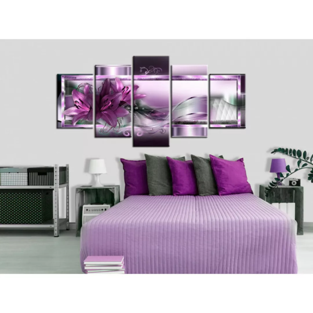 Wandbild Purple Lilies XXL günstig online kaufen