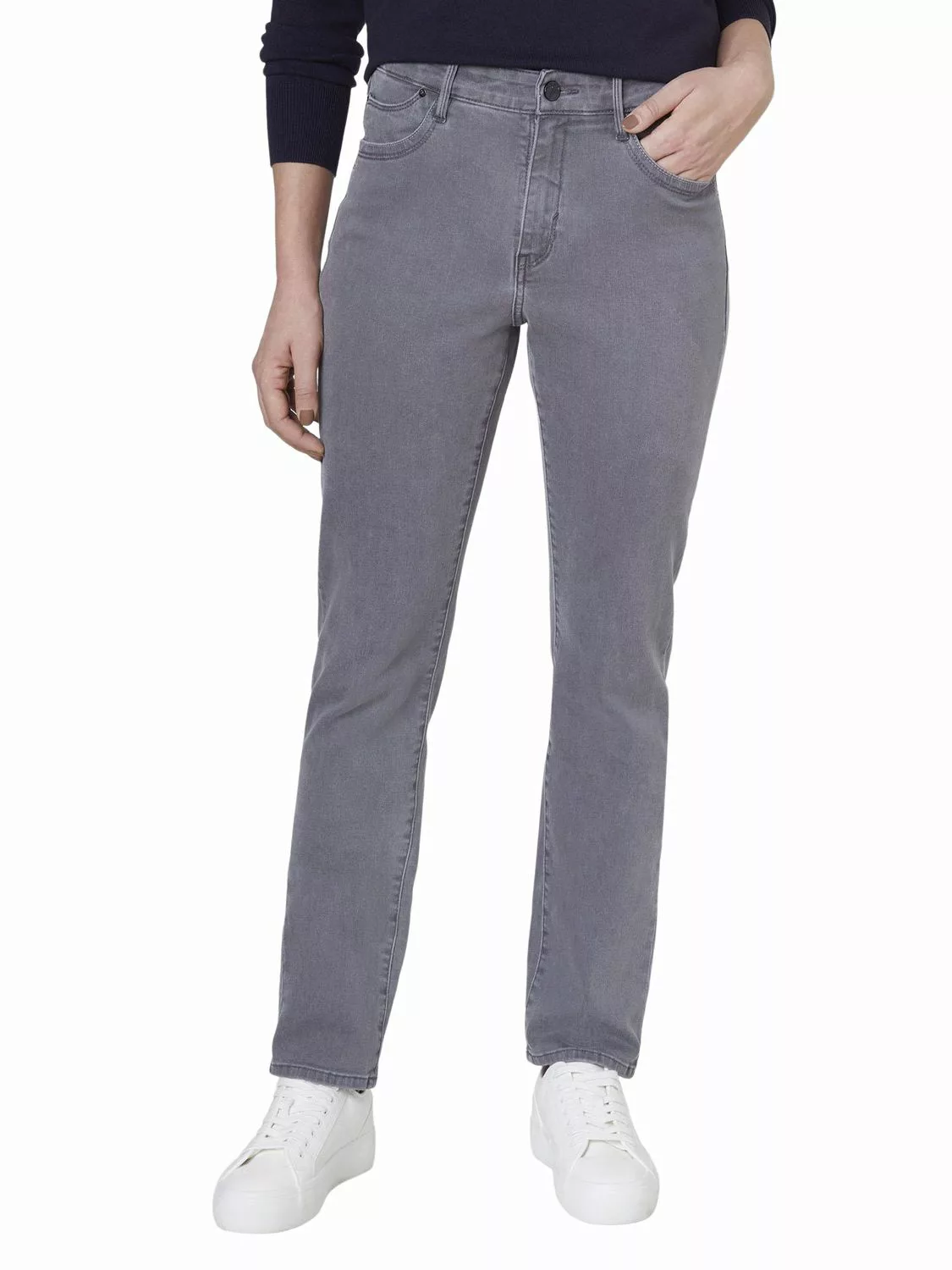 Paddock`s Damen Jeans PAT Motion & Comfort - Slim Fit Grau - Grey Stone günstig online kaufen