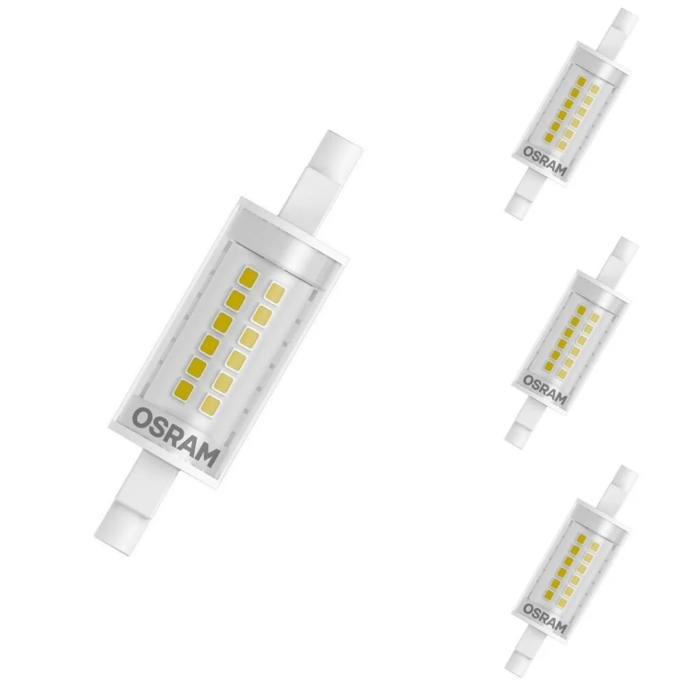Osram LED Lampe ersetzt 60W R7S Röhre - R7S-78 in Transparent 7W 806lm 2700 günstig online kaufen