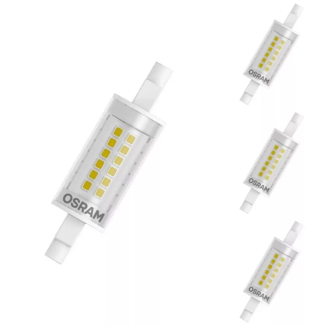 Osram LED Lampe ersetzt 60W R7S Röhre - R7S-78 in Transparent 7W 806lm 2700 günstig online kaufen