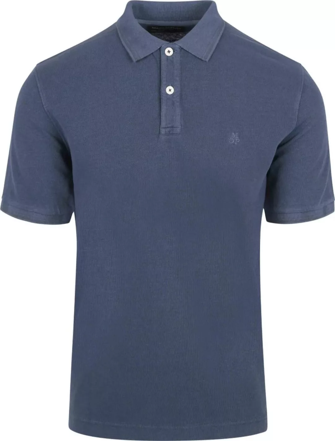 Marc O'Polo Poloshirt Solid Overdye Dunkelblau - Größe XXL günstig online kaufen