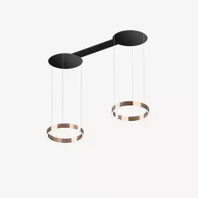 Occhio Mito Sospeso Due 40 Fix Wide Pendelleuchte LED, Kopf roségold/Baldac günstig online kaufen