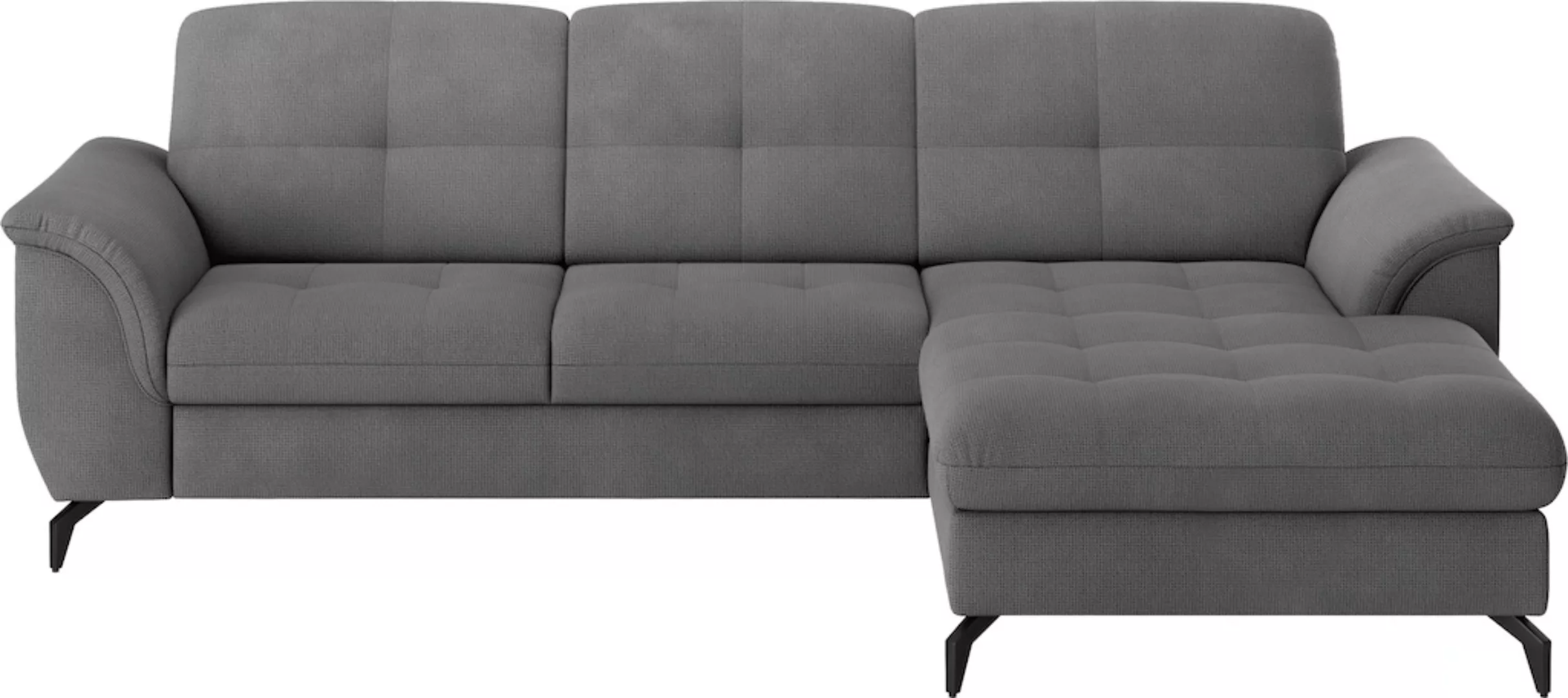 sit&more Ecksofa "Zora L-Form", wahlweise mit Bettfunktion und Bettkasten günstig online kaufen