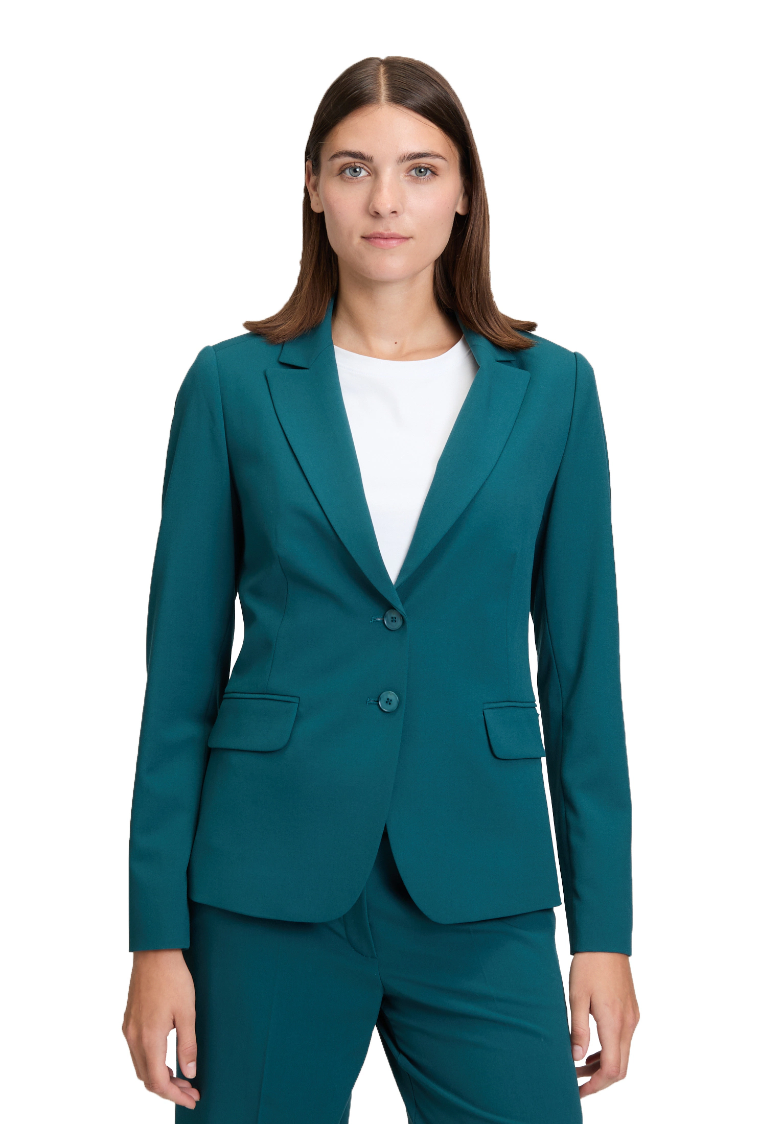 Betty&Co Longblazer "Betty & Co Damen Klassischer Blazer mit Taschen", Druc günstig online kaufen