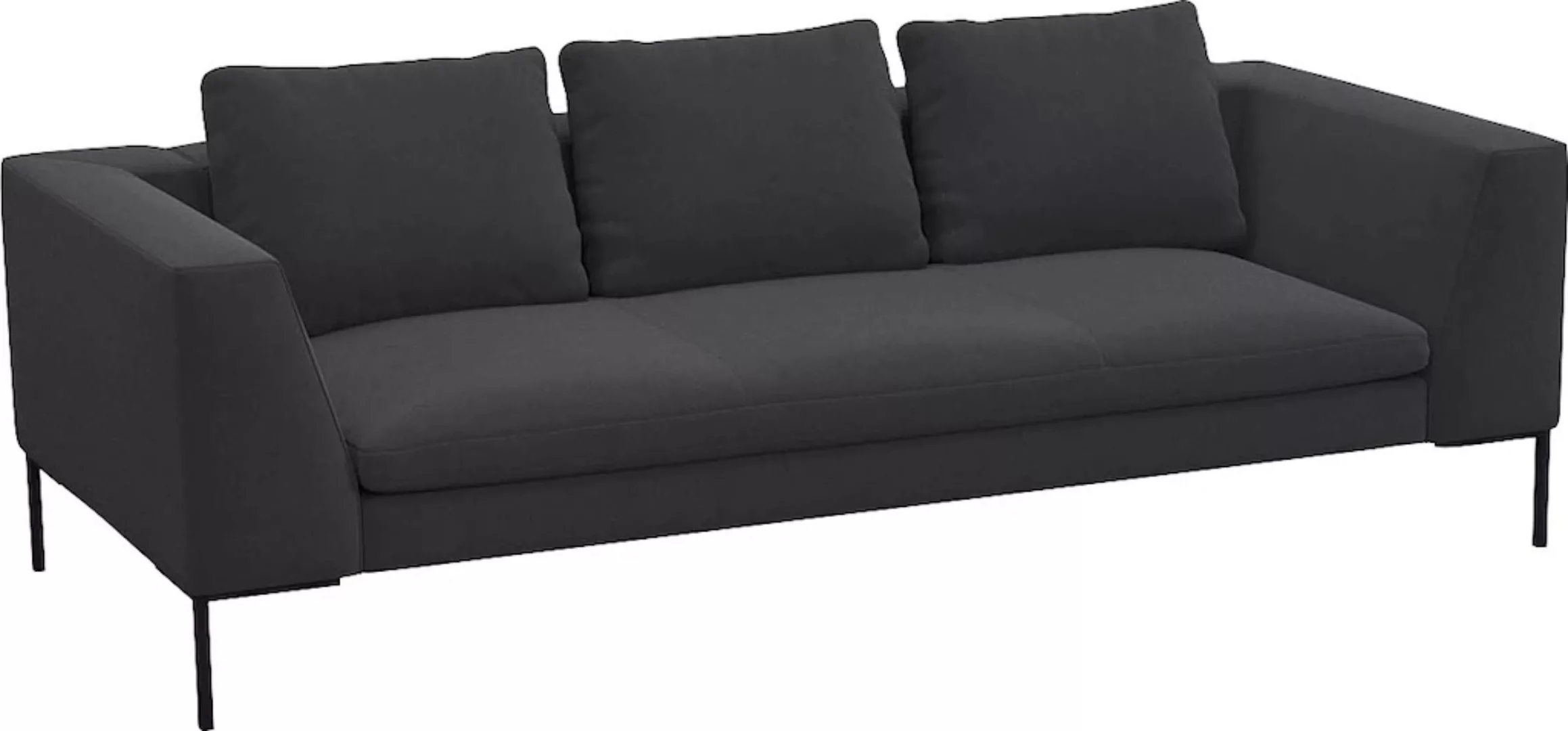 FLEXLUX 3-Sitzer »Loano«, modernes Sofa, frei im Raum stellbar, lose Kissen günstig online kaufen