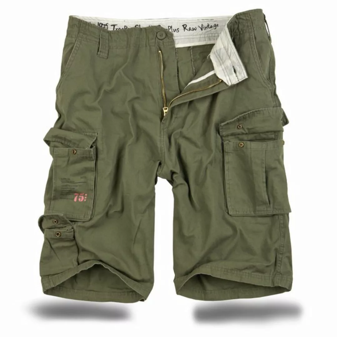 Trooper Cargoshorts Trooper Bermuda Baumwolle Sommer Shorts Kurze Hose Army günstig online kaufen