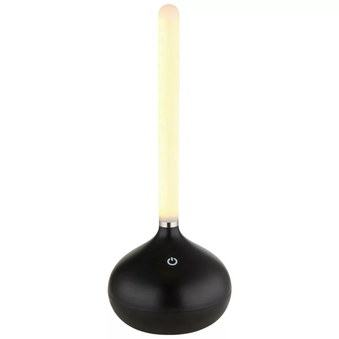 GLOBO LED-Tischleuchte TURNER 28067S Opal mattschwarz Kunststoff H/D: ca. 2 günstig online kaufen