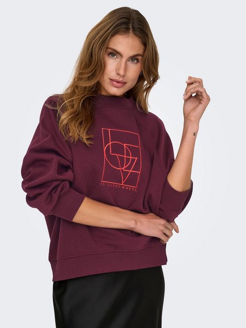 JACQUELINE de YONG Longpullover Pullover Regular Fit Rundhals Langarm mit P günstig online kaufen