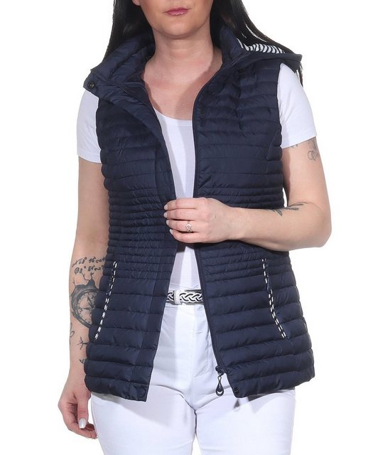 Aurela Damenmode Steppweste Damen Weste leichte Steppweste maritime Sommerw günstig online kaufen