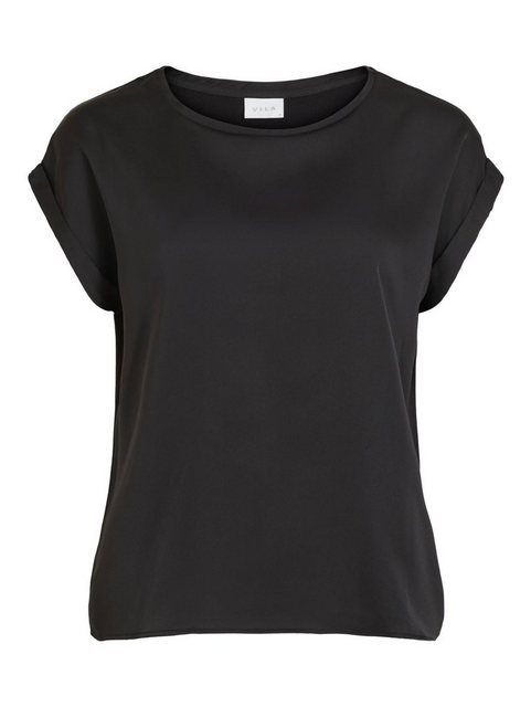 Vila T-Shirt Satin Blusen T-Shirt Kurzarm Basic Top Glänzend VIELLETTE 4599 günstig online kaufen