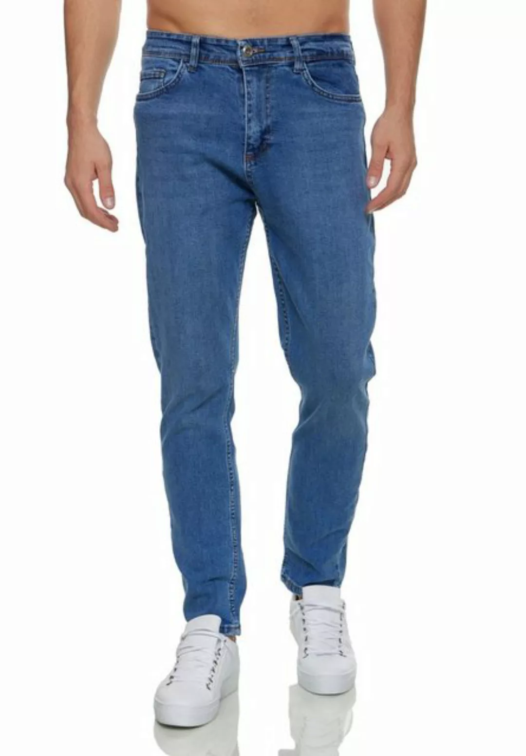 Denim House Loose-fit-Jeans Lässige klassische Herren Jeans in MOM-FIT Blau günstig online kaufen