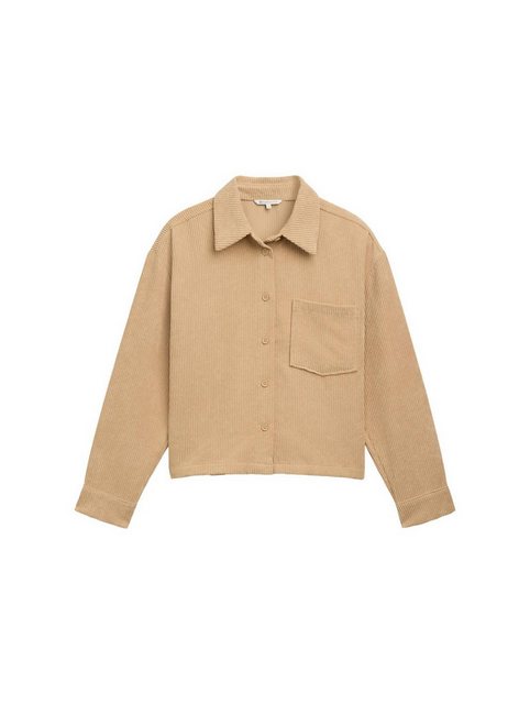 TOM TAILOR Denim Blusentop corduroy shirt, caramel beige günstig online kaufen