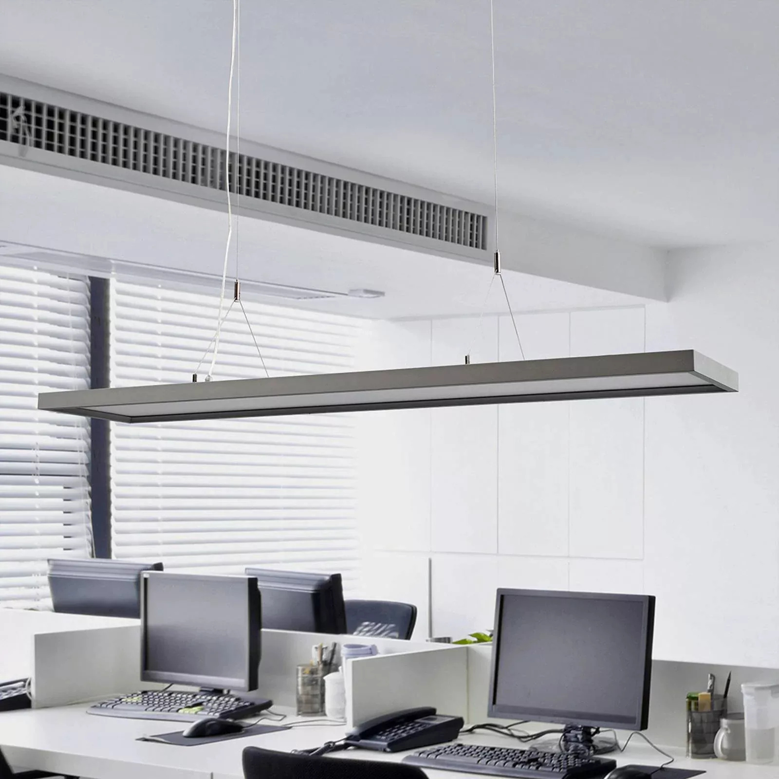 Dimmbare LED-Office-Hängeleuchte Divia günstig online kaufen