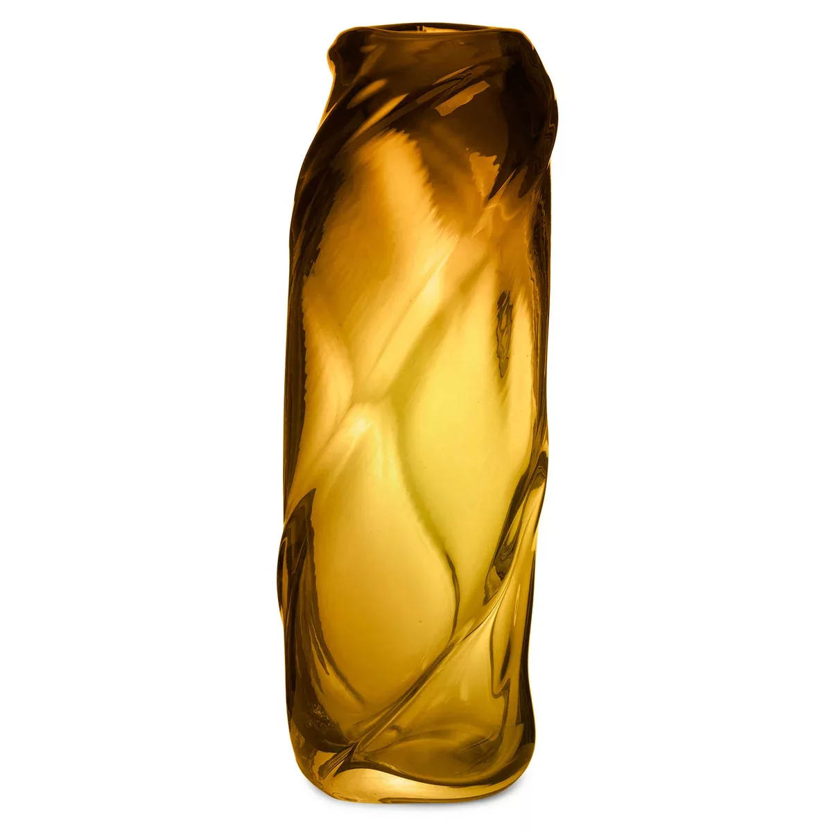 Water Swirl Vase Amber günstig online kaufen
