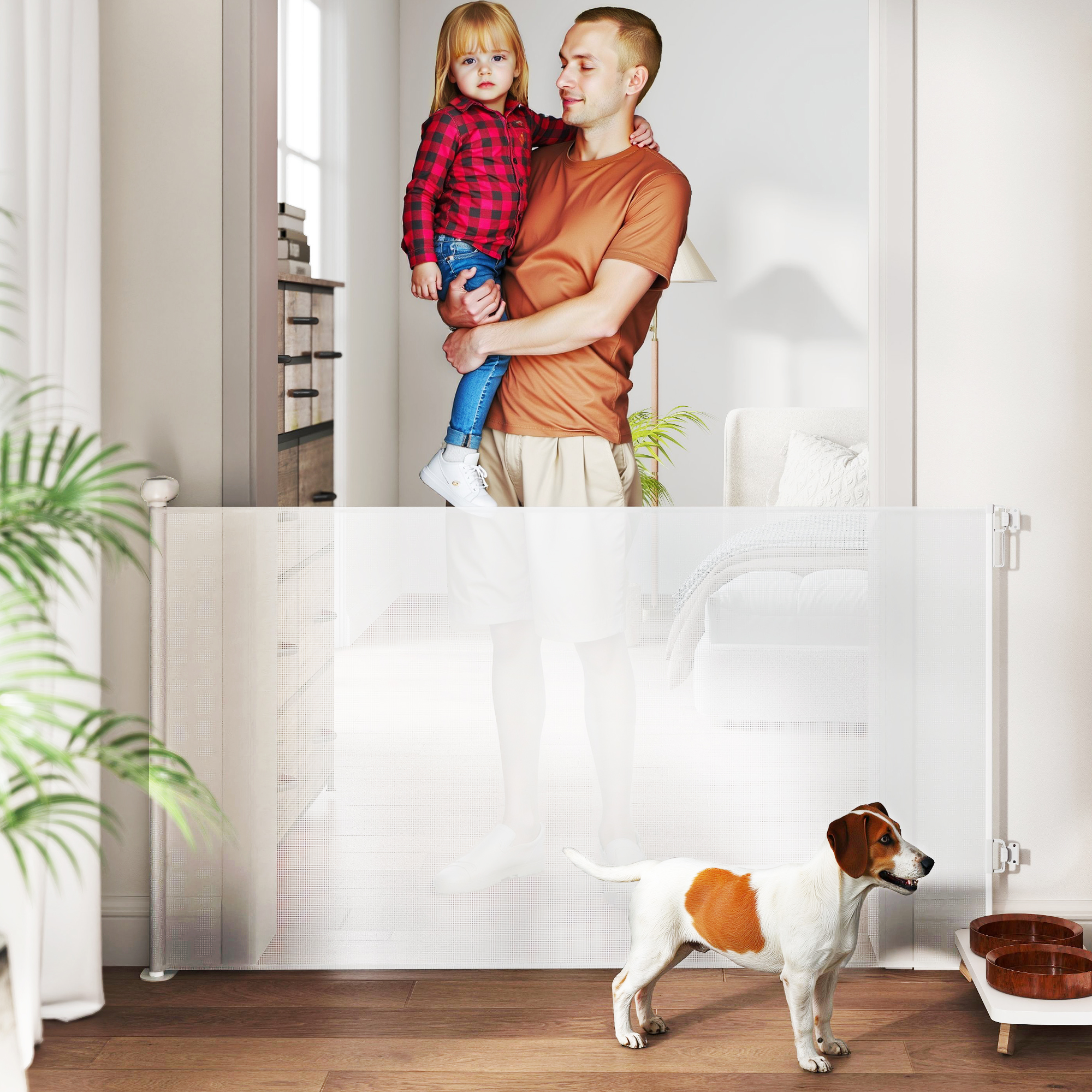 PawHut Ausziehbares Sicherheitstor für Kleine Hunde 0-140 x 86.5 cm, Auszie günstig online kaufen