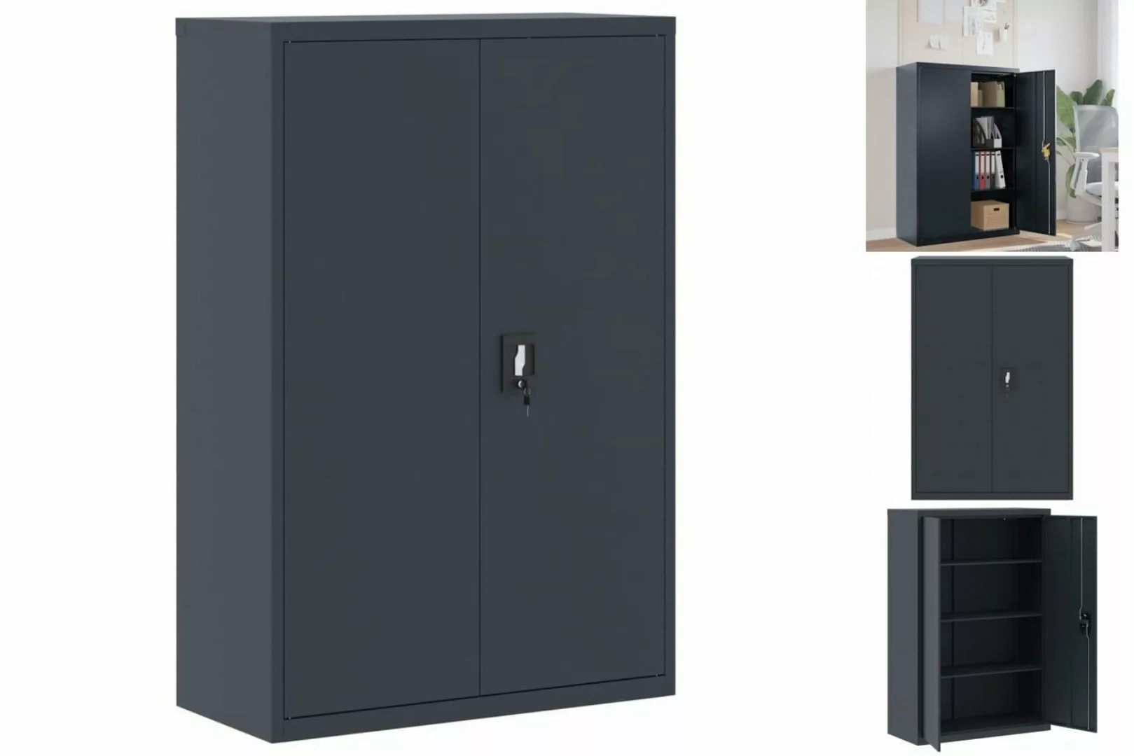 vidaXL Aktenschrank Aktenschrank Büroschrank Home Office Ablage Büro Anthra günstig online kaufen