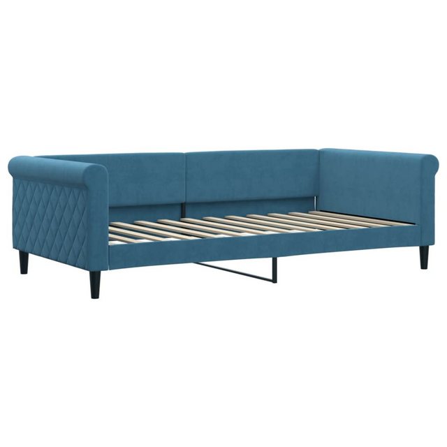 vidaXL Bett, Tagesbett Blau 100x200 cm Samt günstig online kaufen