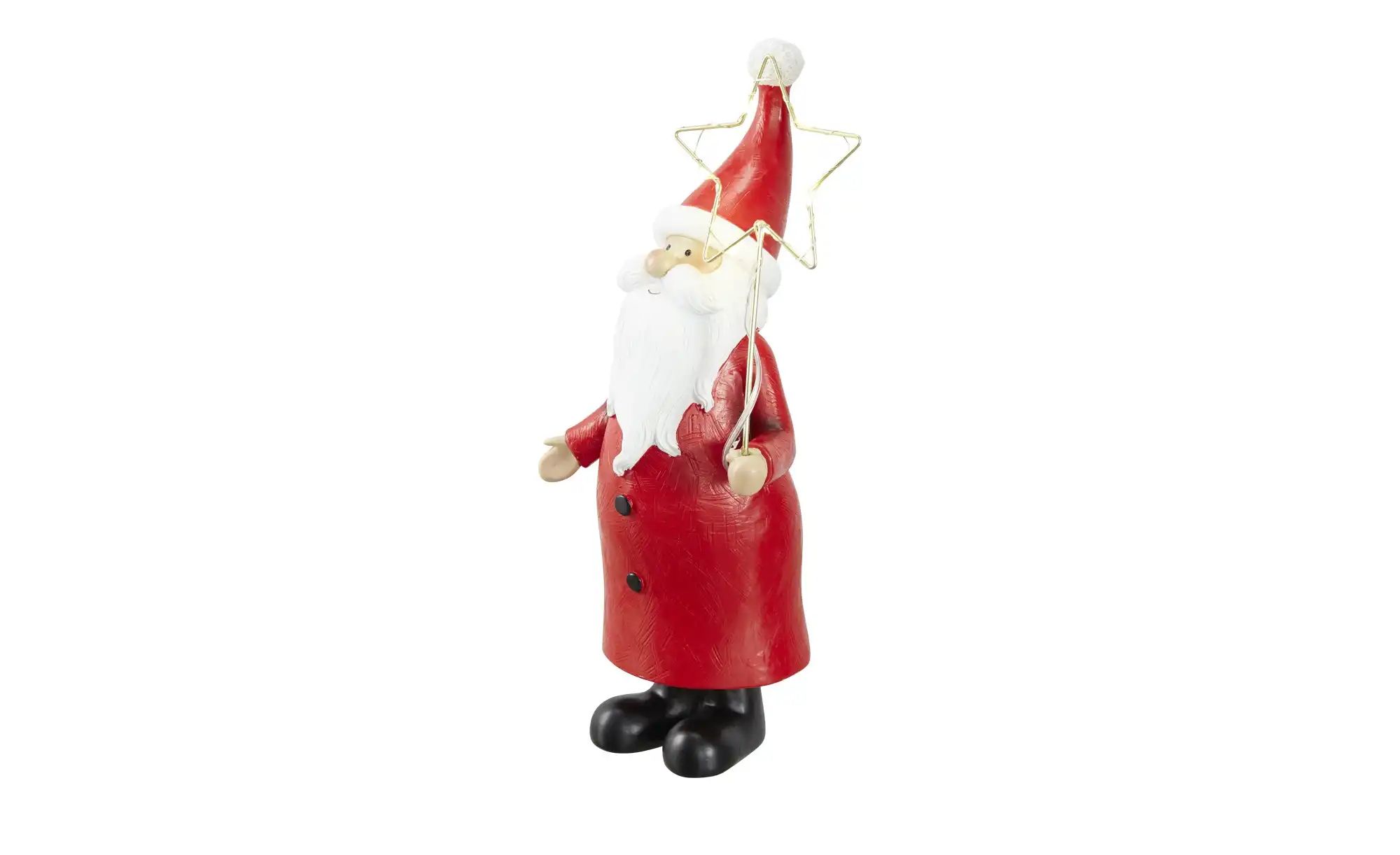 HOME STORY LED Santa Figur ¦ rot ¦ Polyresin (Kunstharz), Kunststoff, Metal günstig online kaufen