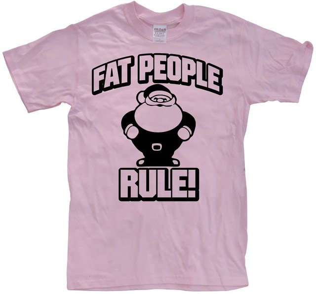 Hybris T-Shirt Fat People Rule T-Shirt günstig online kaufen