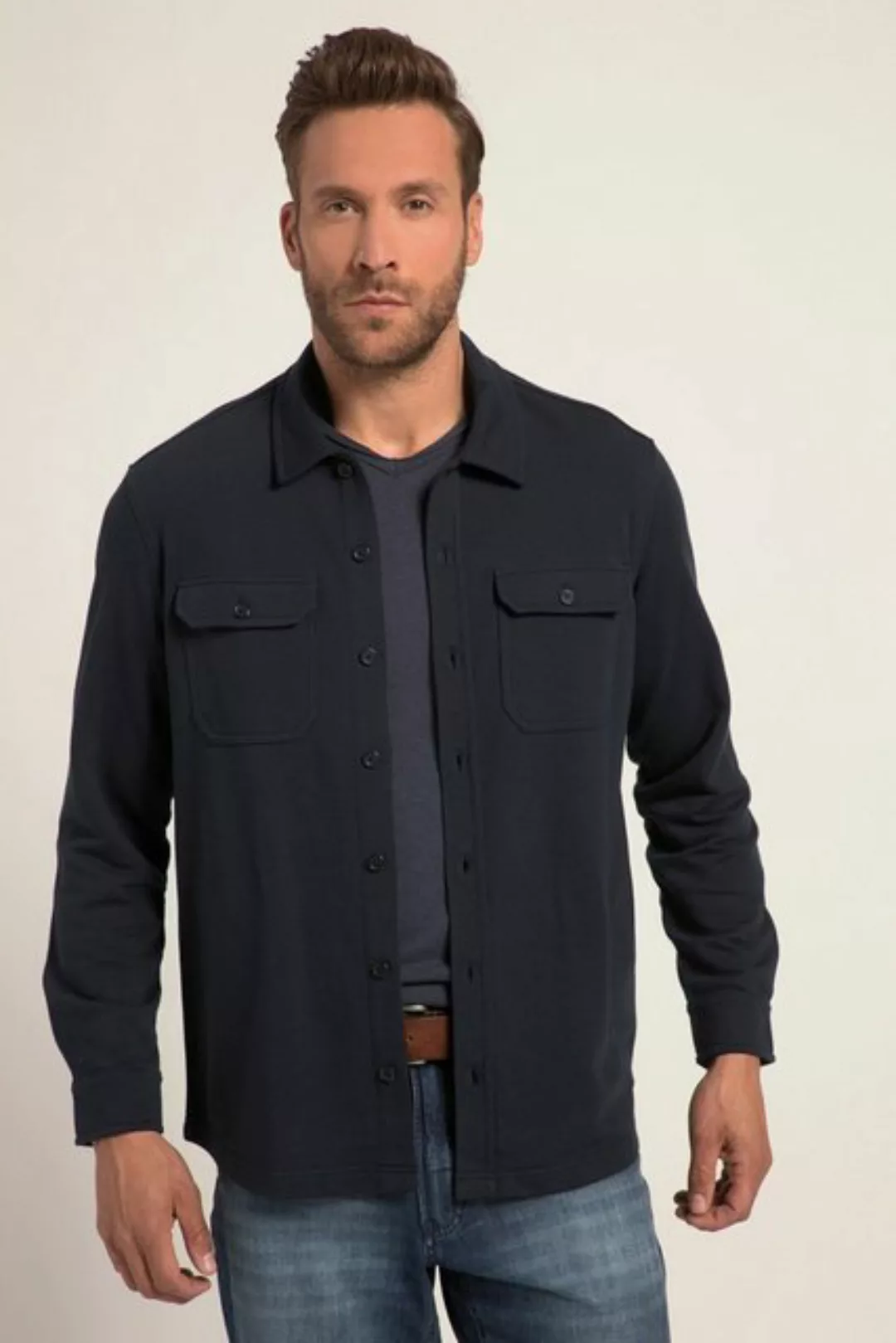 JP1880 Businesshemd Hemd Overshirt Sweat Langarm bis 8 XL günstig online kaufen