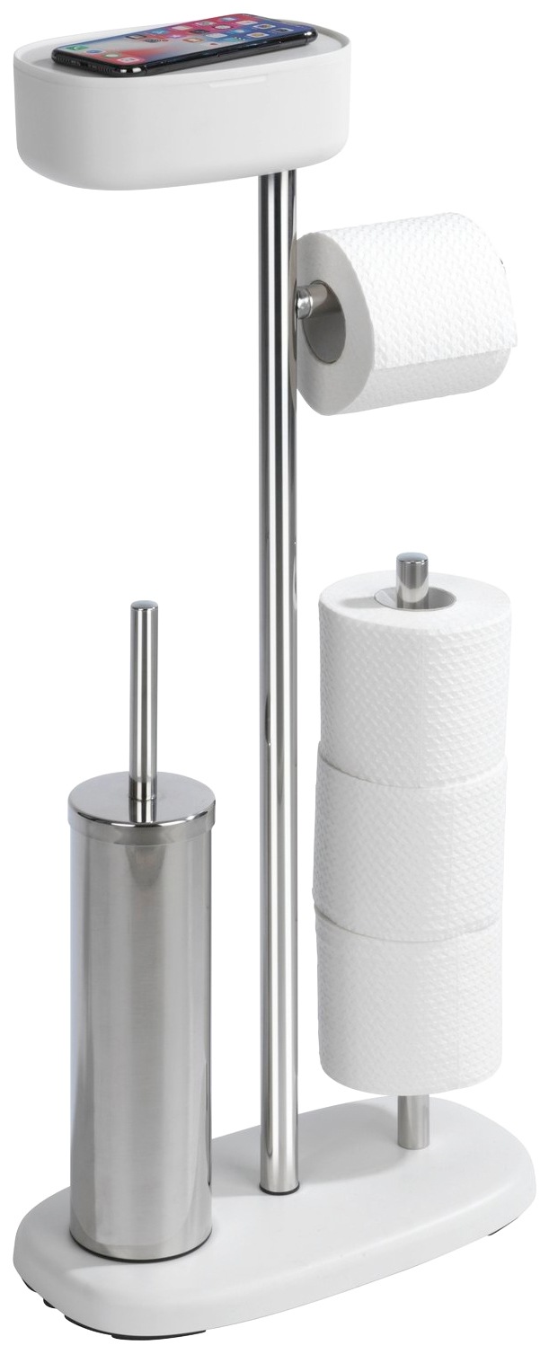 WENKO WC-Garnitur »Rivazza«, 1 St., aus Edelstahl-Kunststoff, integrierter günstig online kaufen