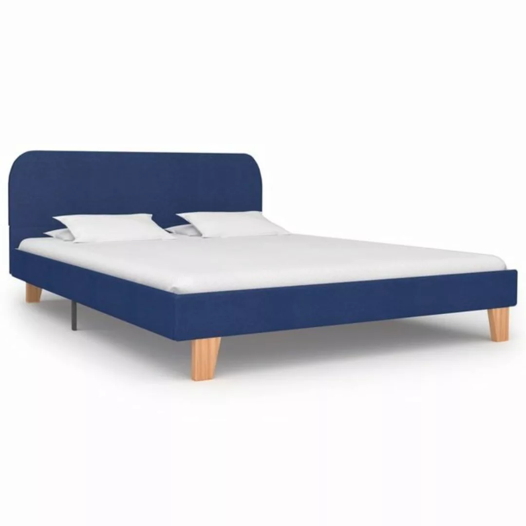 möbelando Bett Hagelstadt (L/B/H: 208x145x80 cm), aus Polyester in Blau günstig online kaufen