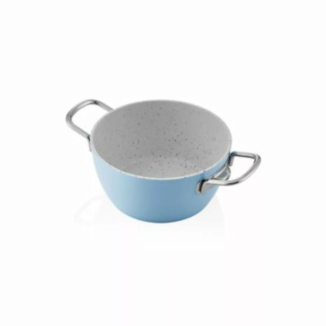 THE MIA La Mia Cucina tiefer Topf Ø 20 cm mit Deckel blau günstig online kaufen