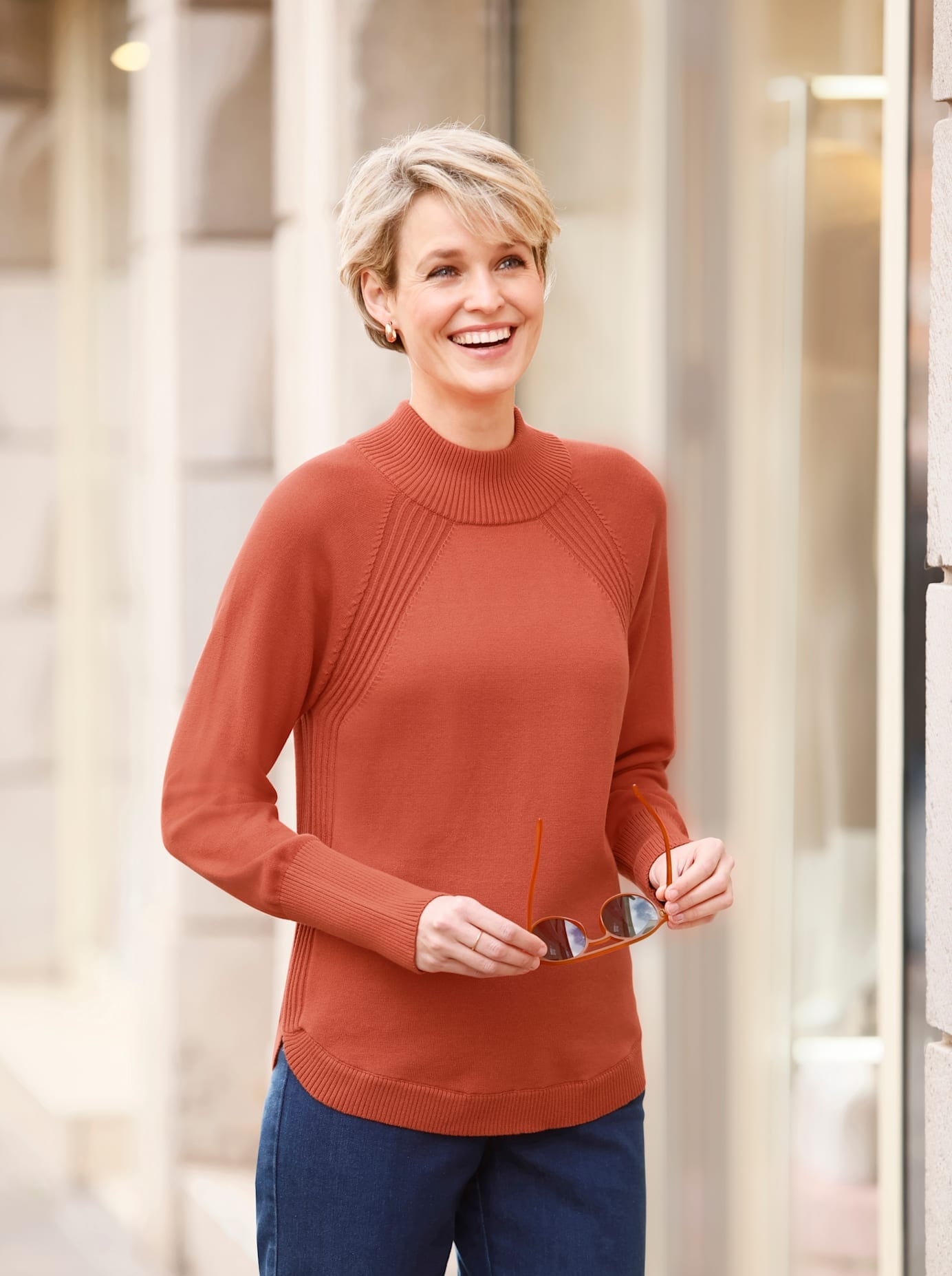 Classic Basics Stehkragenpullover "Stehkragen-Pullover" günstig online kaufen