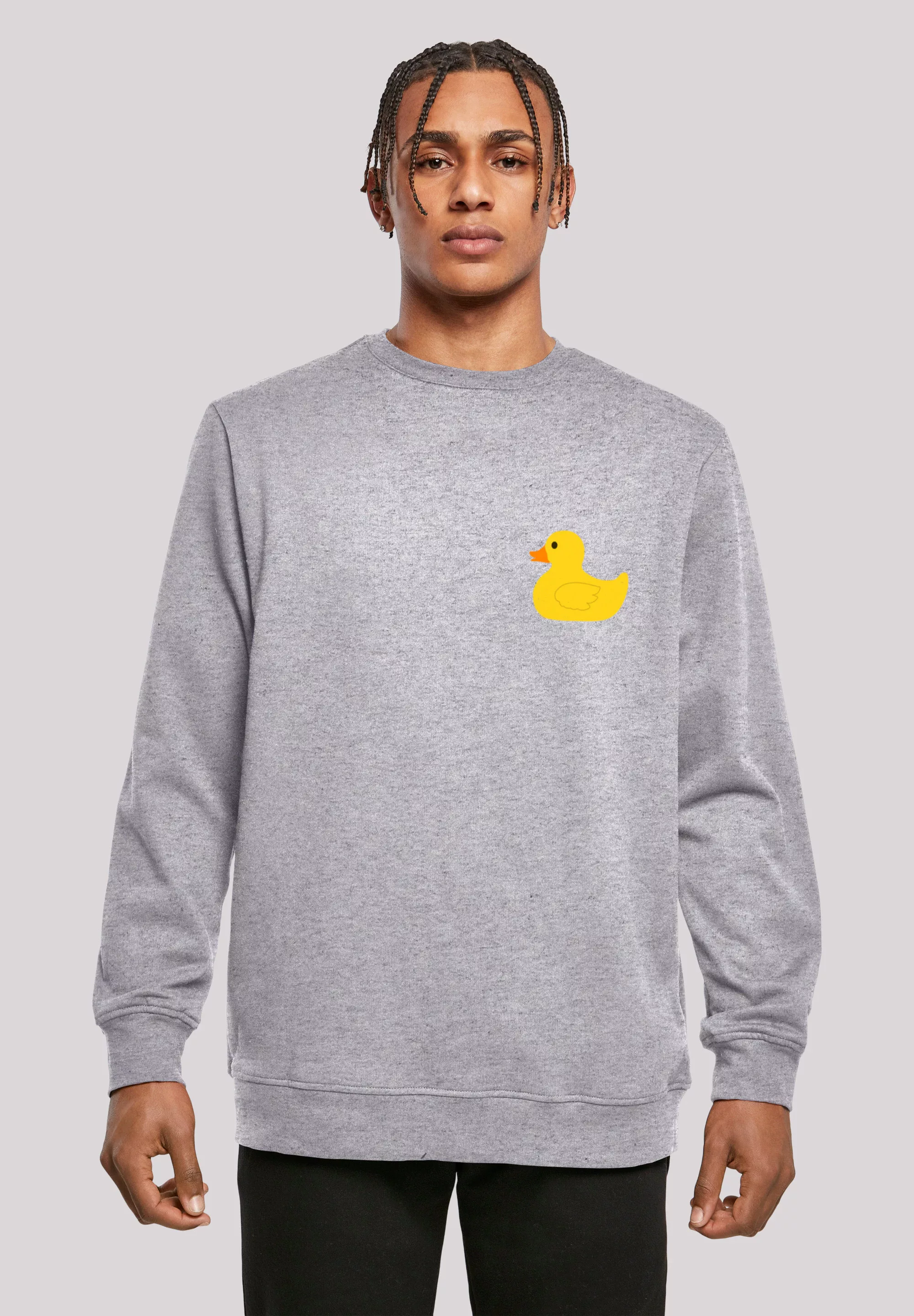 F4NT4STIC Kapuzenpullover "Yellow Rubber Duck CREWNECK", Print günstig online kaufen