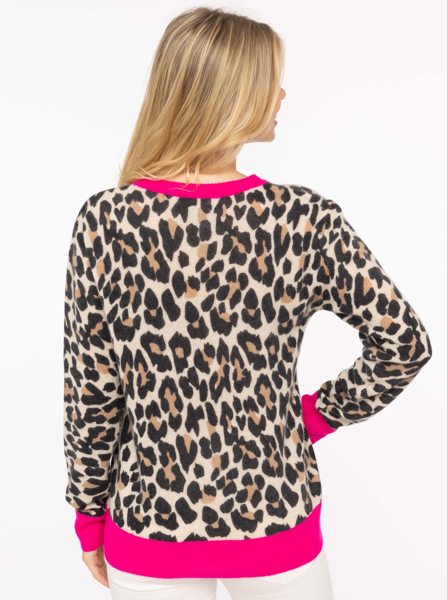 Zwillingsherz Strickpullover "Leo + colored edges", Rundhals,aus reinem Kas günstig online kaufen